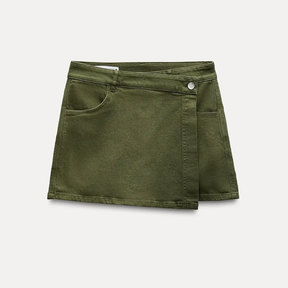 Zara Olive Green Skort